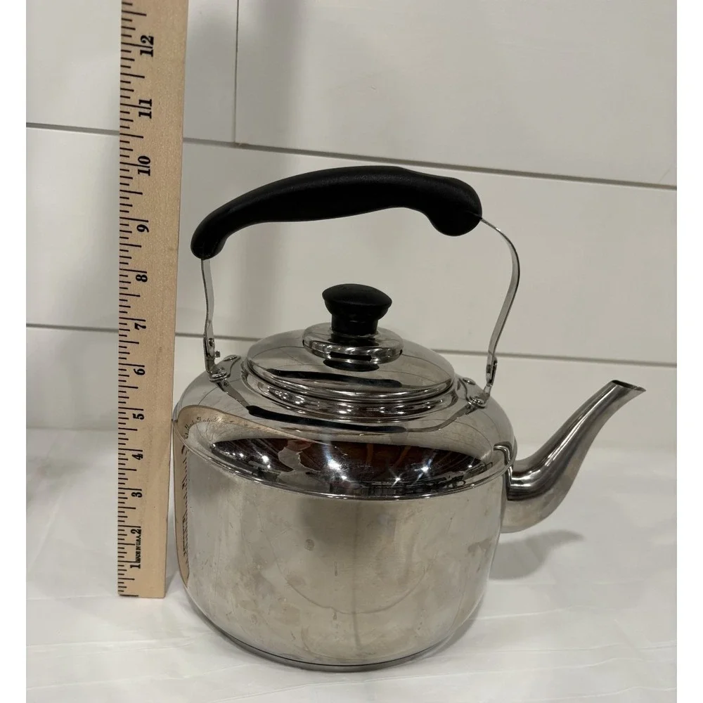 MARTHA STEWART For Macy's 4.2 QT. Heavy Gauge Stainless Steel Tea Kettle